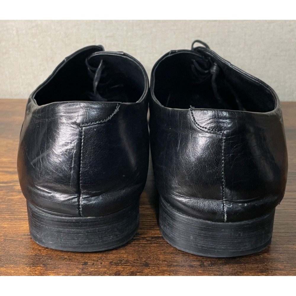 Kenneth Cole New York Chief Council Leather Oxfords Shoes Black SZ 13 - Picture 6 of 9